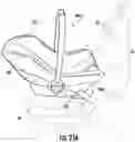 Fig. 88 - Methods, apparatus and systems for securing an infant car seat to a vehicle seat with a tight fit and without using a detachable vehicle installation base or a vehicle seat belt, and ride-hailing methods relating to same