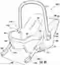 Fig. 97 - Methods, apparatus and systems for securing an infant car seat to a vehicle seat with a tight fit and without using a detachable vehicle installation base or a vehicle seat belt, and ride-hailing methods relating to same