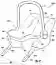 Fig. 98 - Methods, apparatus and systems for securing an infant car seat to a vehicle seat with a tight fit and without using a detachable vehicle installation base or a vehicle seat belt, and ride-hailing methods relating to same