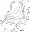 Fig. 99 - Methods, apparatus and systems for securing an infant car seat to a vehicle seat with a tight fit and without using a detachable vehicle installation base or a vehicle seat belt, and ride-hailing methods relating to same