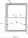 Fig. 13 - Secured mounting frame for an air conditioning unit and device for securing a window