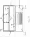 Fig. 14 - Secured mounting frame for an air conditioning unit and device for securing a window
