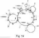 Fig. 15 - Image forming apparatus capable of suppressing an improper charge resulting from toner being moved from a transfer member to a photosensitive member