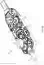 Fig. 06 - Surgical tool with tool-based translation and lock for the same