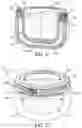 Fig. 07 - Container with internal glass receptacle and method for assembling the container by using a spacing and locking insert