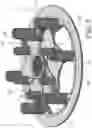 Fig. 06 - Driven disk clutch sub-unit for a motorcycle or other handlebar vehicle