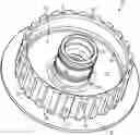 Fig. 01 - Clutch hub assembly providing added strength and stability
