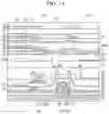 Fig. 14 - Light emitting display device with transistor in transparent display area