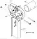 Fig. 15 - Off-set drive assembly for solar tracker