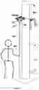 Fig. 08 - Clamping collar for keeping at least one net work element on a post, associated positioning system and positioning method
