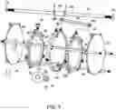 Fig. 09 - Infinitely variable multi-epicyclic friction transmission system for electric motor