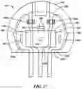 Fig. 17 - Sensor integrated circuit with integrated coil and element in central region of mold material
