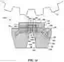 Fig. 18 - Sensor integrated circuit with integrated coil and element in central region of mold material