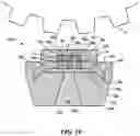Fig. 19 - Sensor integrated circuit with integrated coil and element in central region of mold material