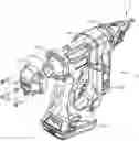 Fig. 01 - Gas spring fastener driving tool with removable end cap for performing maintenance or service