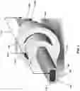 Fig. 03 - Waveguide connector for connecting first and second waveguides, where the connector includes a male part, a female part and a self-alignment feature and a test system formed therefrom