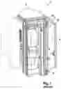 Fig. 02 - SWITCH CABINET WITH A CLOSING ELEMENT PRETENSIONED INTO AN OPEN POSITION