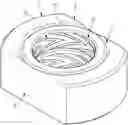 Fig. 01 - DYNAMIC PRESSURE BEARING STRUCTURE WITH DOUBLE BEVELED EDGES