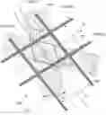 Fig. 01 - Atom chip having two conductive strips for an ultra-cold atom inertial sensor, and associated sensor