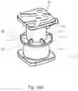 Fig. 12 - Stand-alone valve, adapter and aerator for use with a suction pump