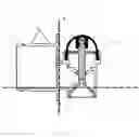 Fig. 13 - Dispensing tap for rigid and flexible containers, preferably of the bag-in-box type