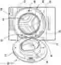 Fig. 01 - Door hinge for a laundry appliance having a sheet metal hinge and an integrated rotation limiting device
