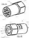Fig. 02 - Extractor Insert with Bidirectional Driving Capability and Corresponding Extractor Insert Set with Intermediate Sizes