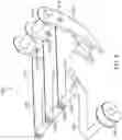 Fig. 06 - Pet grooming device with scissoring action between a linkage arm and tines