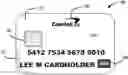 Fig. 01 - Physical card with embossed characters for improved security
