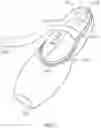 Fig. 06 - Kit for enhancing a pointe shoe including a pointe shoe cover with sensors for activating a light when standing en pointe