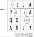 Fig. 05 - Electronic gaming machine with potential matching segments in adjacent horizontal frames