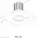 Fig. 22 - Ceiling-mounted LED light assembly