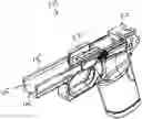 Fig. 01 - Handgun having metallic rails within a polymeric frame