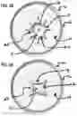 Fig. 22 - FLYING DISCS INCLUDING STRUCTURES EXTENDING FROM UNDERNEATH THE DISCS