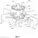 Fig. 12 - Methods for mixing a fluid with foldable impellers