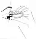 Fig. 01 - Method of curling eyelashes