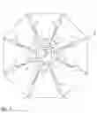 Fig. 02 - Reflector, supporting structure for reflector and lighting device