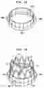 Fig. 13 - Collapsible and re-expandable prosthetic heart valve cuff designs and complementary technological applications