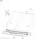Fig. 02 - Connective structure for cowl louver and windshield with molding
