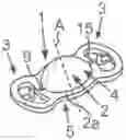 Fig. 01 - Intraocular lenses with integrated locking unit for a haptic clamp