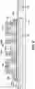 Fig. 07 - Three electrode capacitor structure using spaced conductive pillars