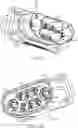 Fig. 22 - Battery guide blocks for a battery receiving space of a materials handling vehicle, and materials handling vehicles incorporating the same