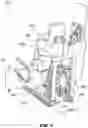Fig. 02 - Compact rotorcraft seating assembly with non-linear bucket guide channels