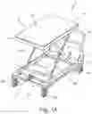 Fig. 02 - Lift cart with mechanically actuated automatic braking device