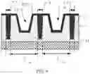 Fig. 08 - Semiconductor structure with a second isolation dam and manufacturing method thereof