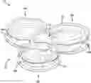 Fig. 01 - FLY FISHING STRIKE INDICATOR HAVING MULTIPLE TRAPPED AIR ENCLOSURES