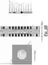 Fig. 11 - 3D memory with conductive dielectric channel integrated with logic access transistors