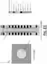 Fig. 12 - 3D memory with conductive dielectric channel integrated with logic access transistors
