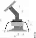 Fig. 13 - Vehicle interior rearview mirror assembly with actuator