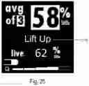 Fig. 25 - Handheld Oximeter with Display of Real-Time, Average Measurements and Status Indicator